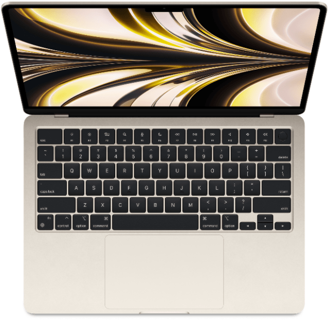 Apple's M2 MacBook Air in Starlight