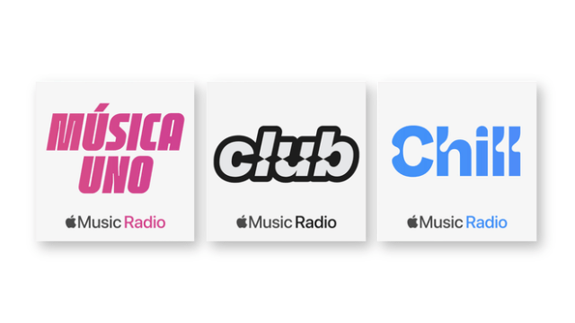 Apple Music introduces three new radio stations: Apple Música Uno, Apple Music Club, and Apple Music Chill.