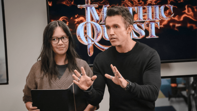 The fourth season of “Mythic Quest” premieres Wednesday, January 29 on Apple TV+. The fourth season of “Mythic Quest” premieres Wednesday, January 29 on Apple TV+.