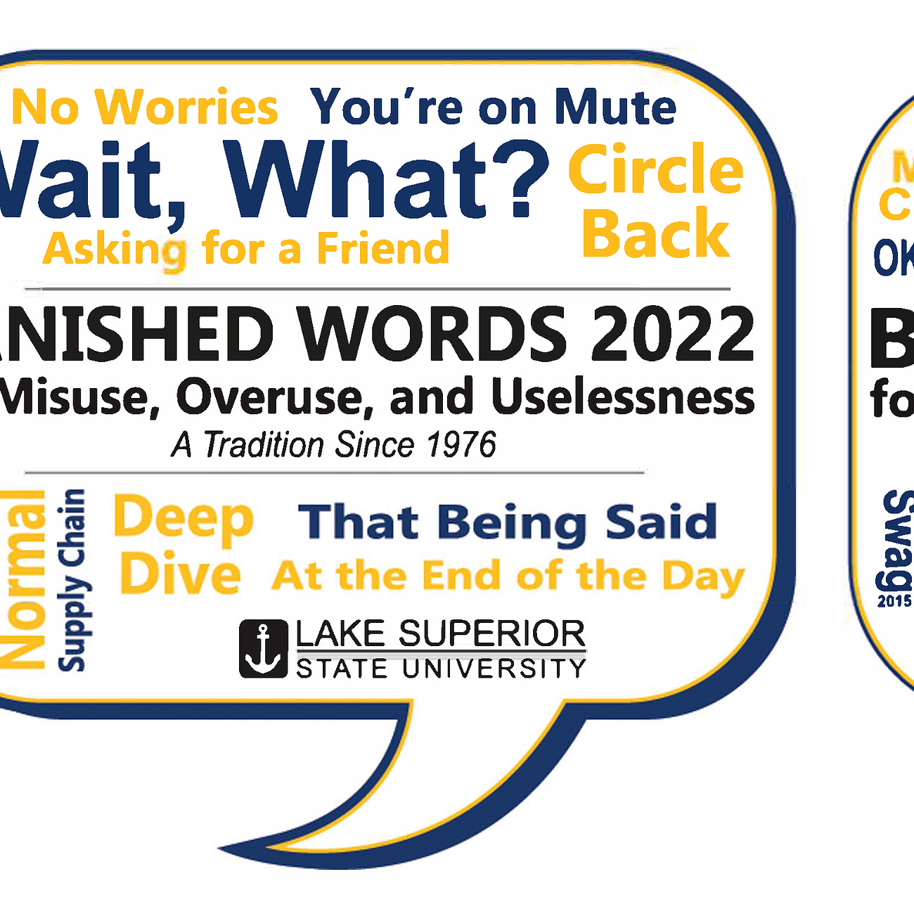 Banished Words Listed By Year 1976 - 2022