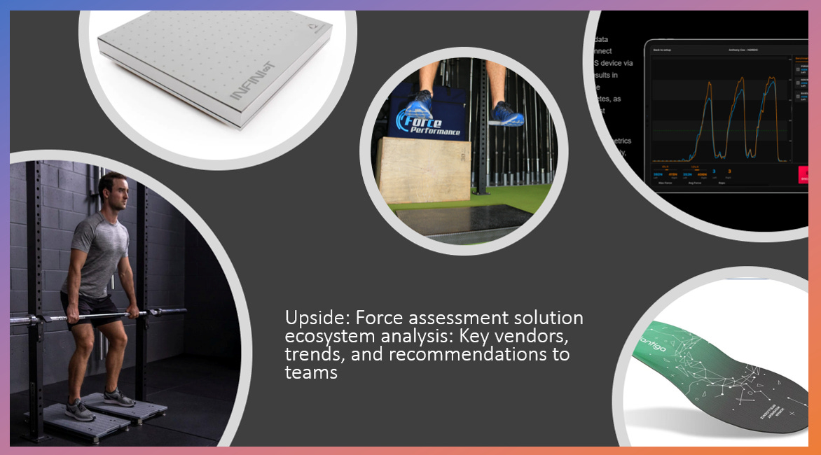 ⭐ ⌚ Upside: Force Assessment (Force Plates, Smart Insoles..) Solutions Ecosystem Analysis: Key Vendors, Trends & Recommendations to Teams 