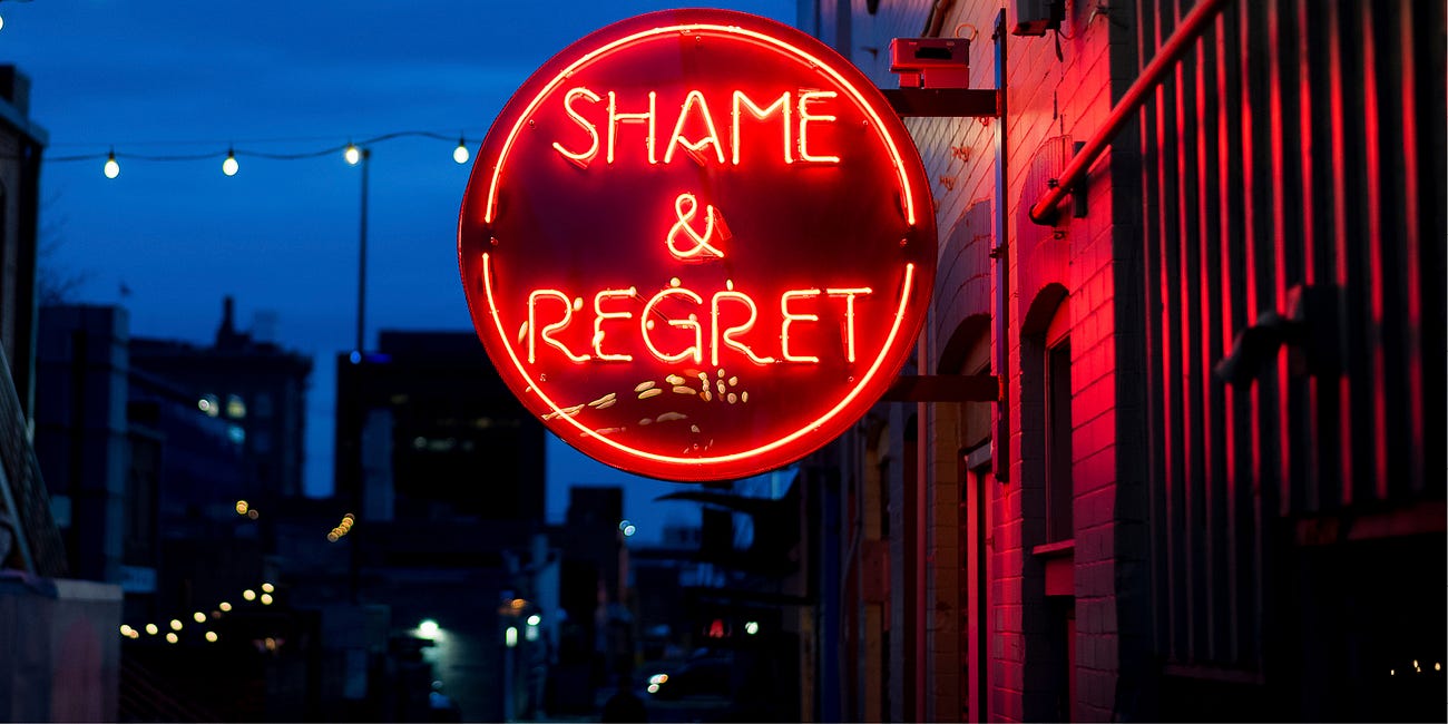 Understanding the difference between shame and regret