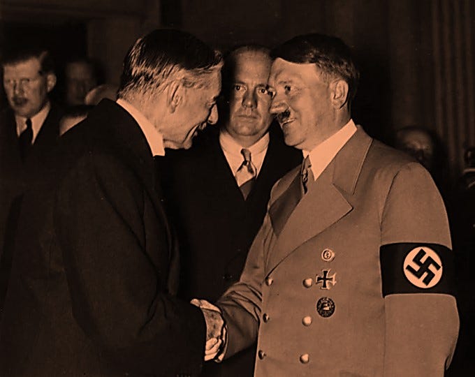 None ever called Neville Chamberlain a Nazi. Why not?