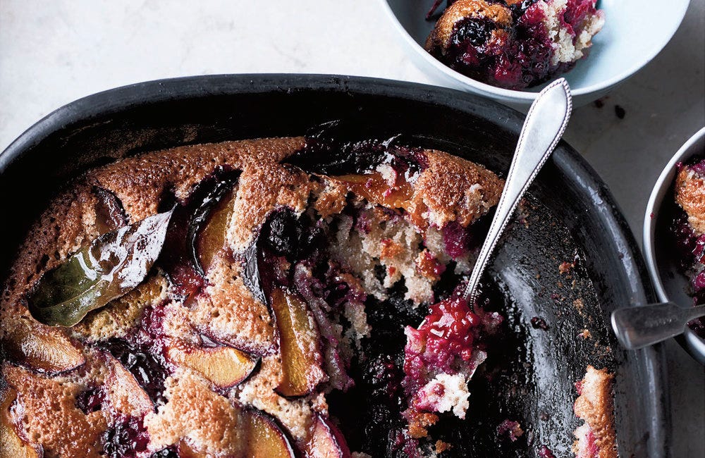 Plum, Blackberry and Bay Friand Bake