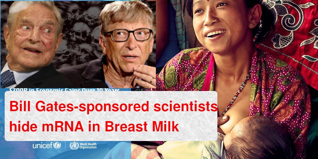 Bill Gates-Funded Scientists Found NO mRNA in Breast Milk a Year Ago