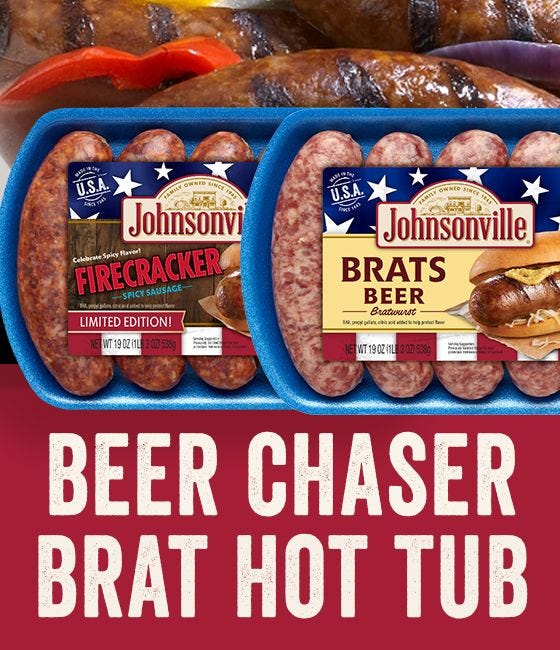 July 4 BBQ: a Beer Belly can be good. Enjoy some brewskis with your brats.