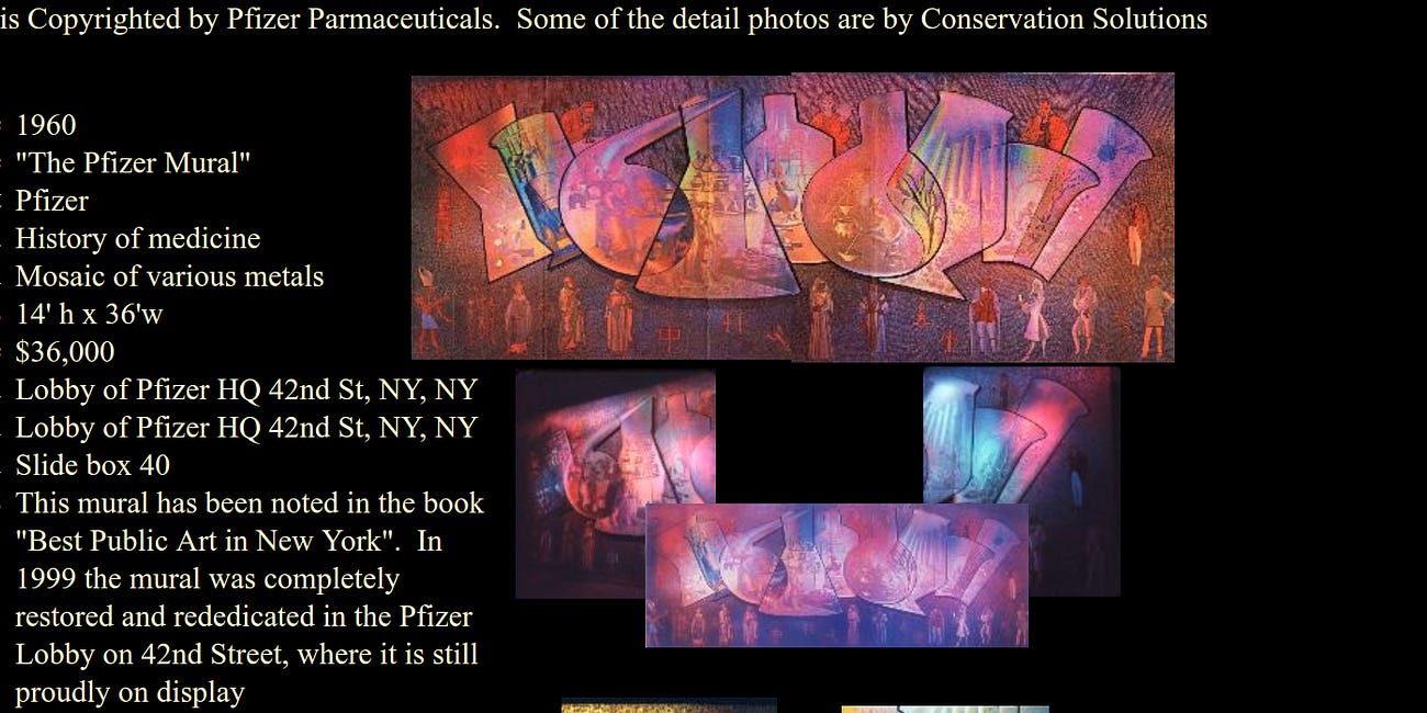Satanic Pfizer: The Occult Symbolism Found On The Pfizer Mural. They Are Mocking Us