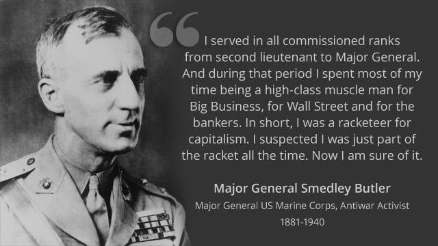 lest we forget.. War Is A Racket