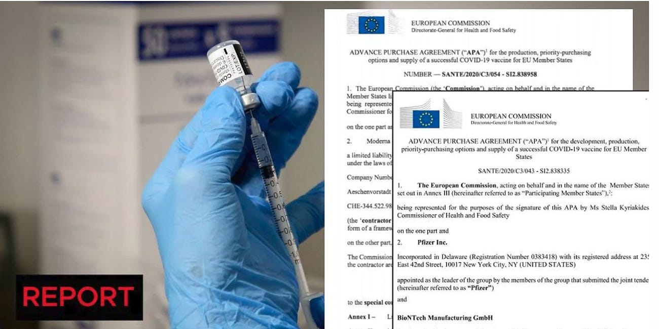 “The Long Term Effects and Efficacy of the Vaccines Are Not Currently Known” – The Purchase Agreement Between the EU Commission and Pfizer