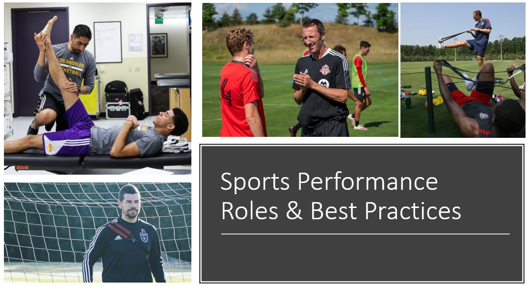 ⭐Sports Performance Roles & Best Practices (Head of Performance, Head Athletic Trainer..) 