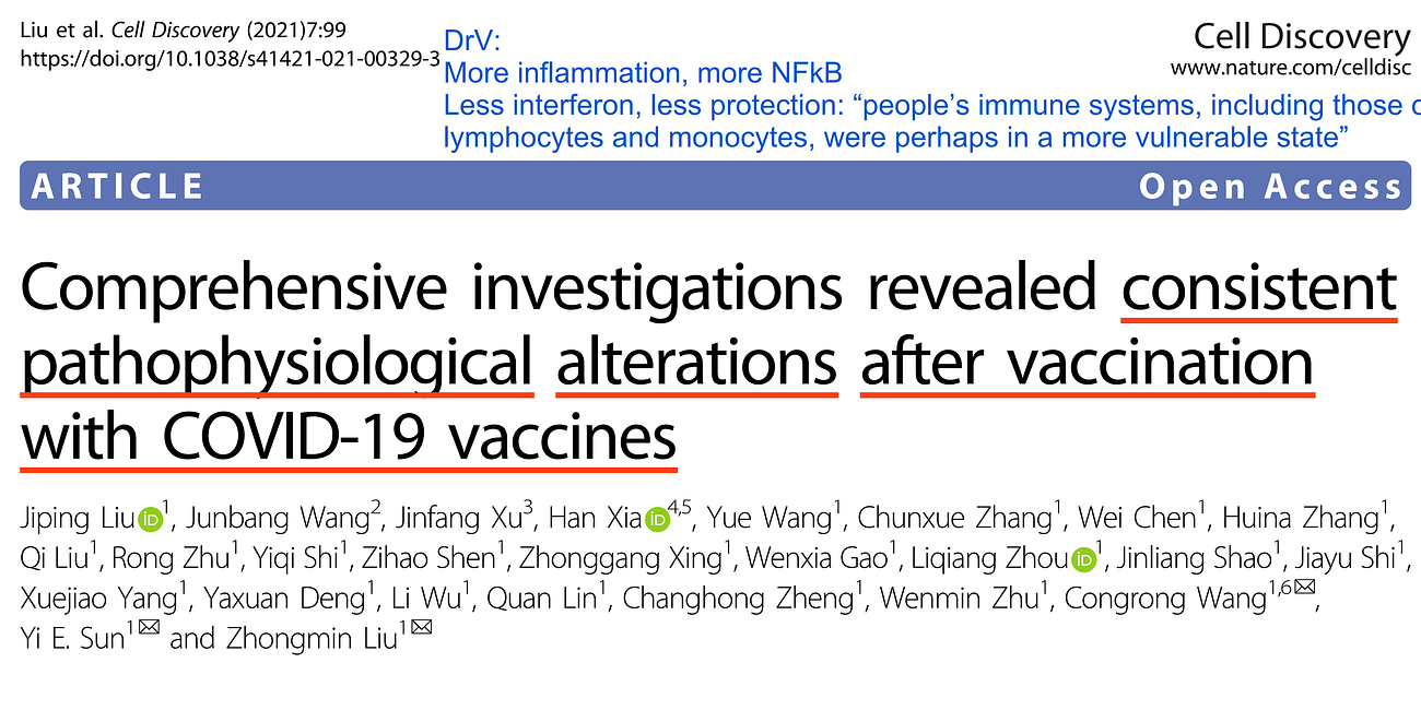 New research shows "consistent pathophysiological alterations after vaccination with COVID-19 vaccines"