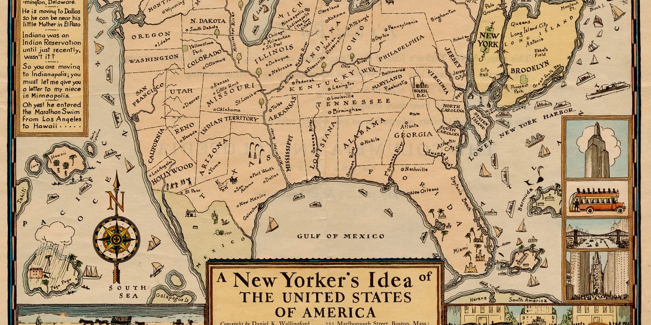 A New Yorker's Idea of the USA (1937)