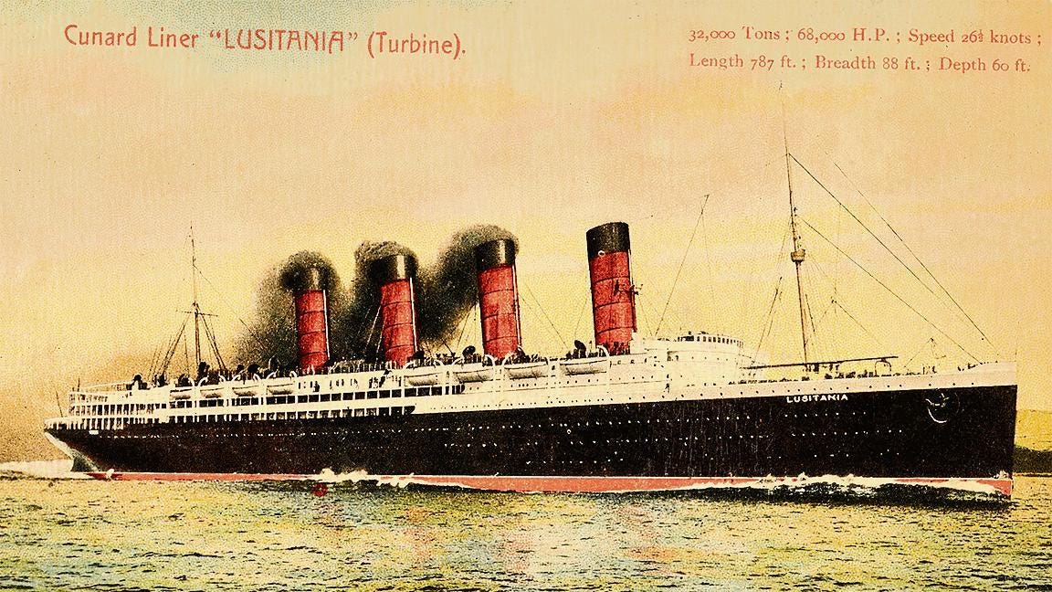 The Memory of War II: The sinking of the Lusitania