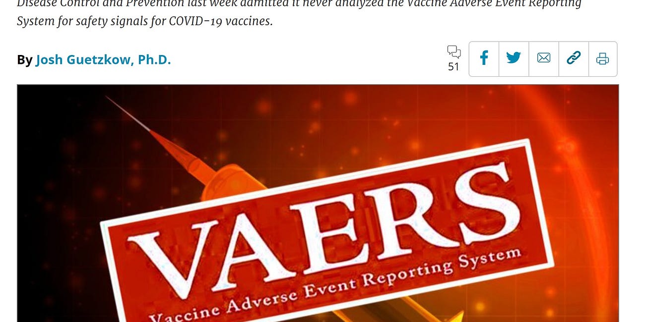 how do you miss the most blatant safety signal in vaccine history?