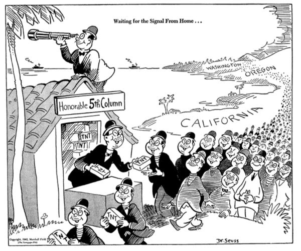 Dr Seuss: "Waiting for the Signal From Home" (Feb 1942)