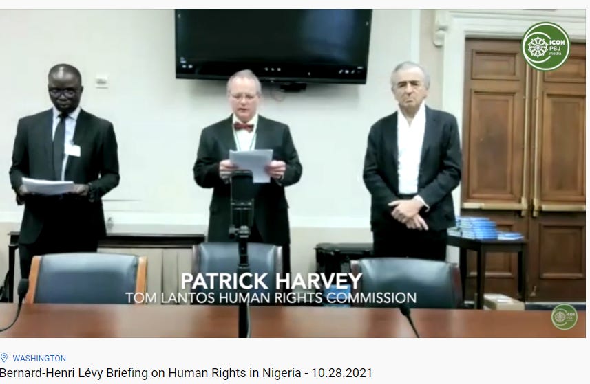 Summary Of The Bernard-Henri Lévy Briefing To USA Congress On Human Rights In Nigeria: Genocide Perpetrators Identified