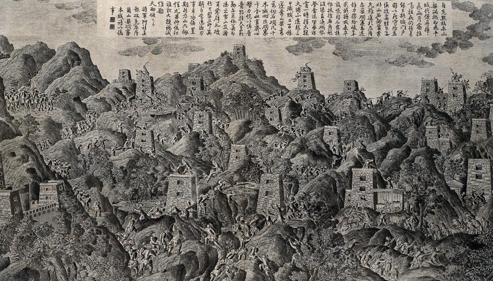 Qianlong and the Towers of Jinchuan