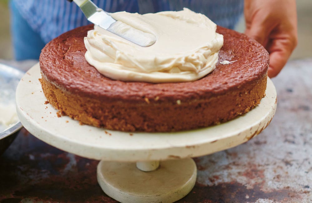 Applesauce Cake with Cream Cheese + Honey Frosting by Julia Turshen