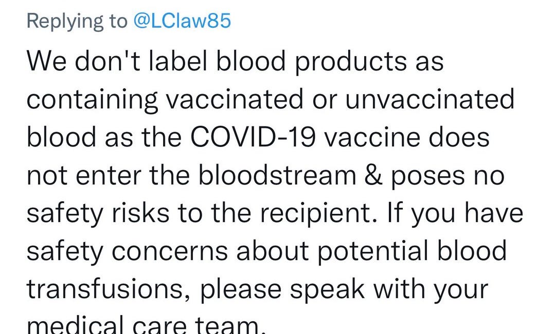 The Blood Supply Is Contaminated 