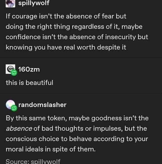 Fear isn't necessarily a bad thing. 