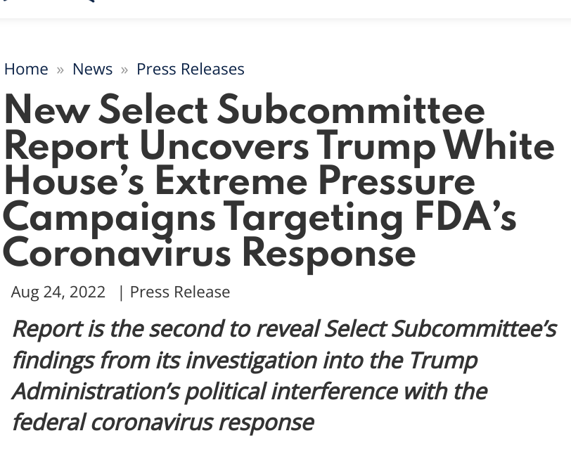 FLCCC member arrested for "Crimes against humanity", Trump officials 'knifefight' with FDA, are Alternative Treatments, a criminal enterprise?