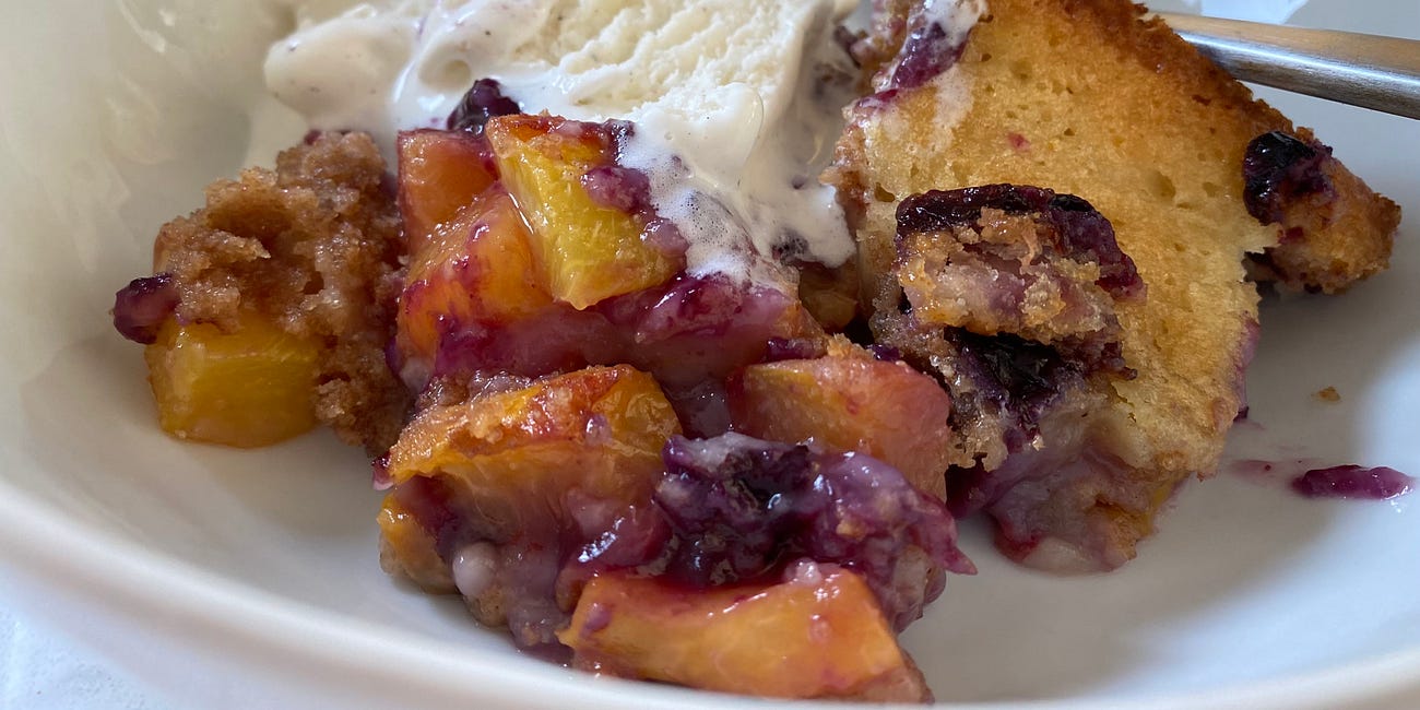 Bonus! Blueberry-Peach Buckle