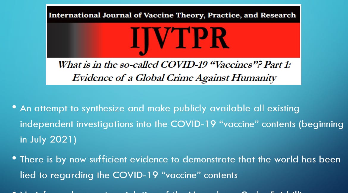 ¿Qué contienen las llamadas “vacunas” contra el COVID-19?  Evidencia de un crimen global contra la humanidad: mi entrevista con el Dr. David Hughes