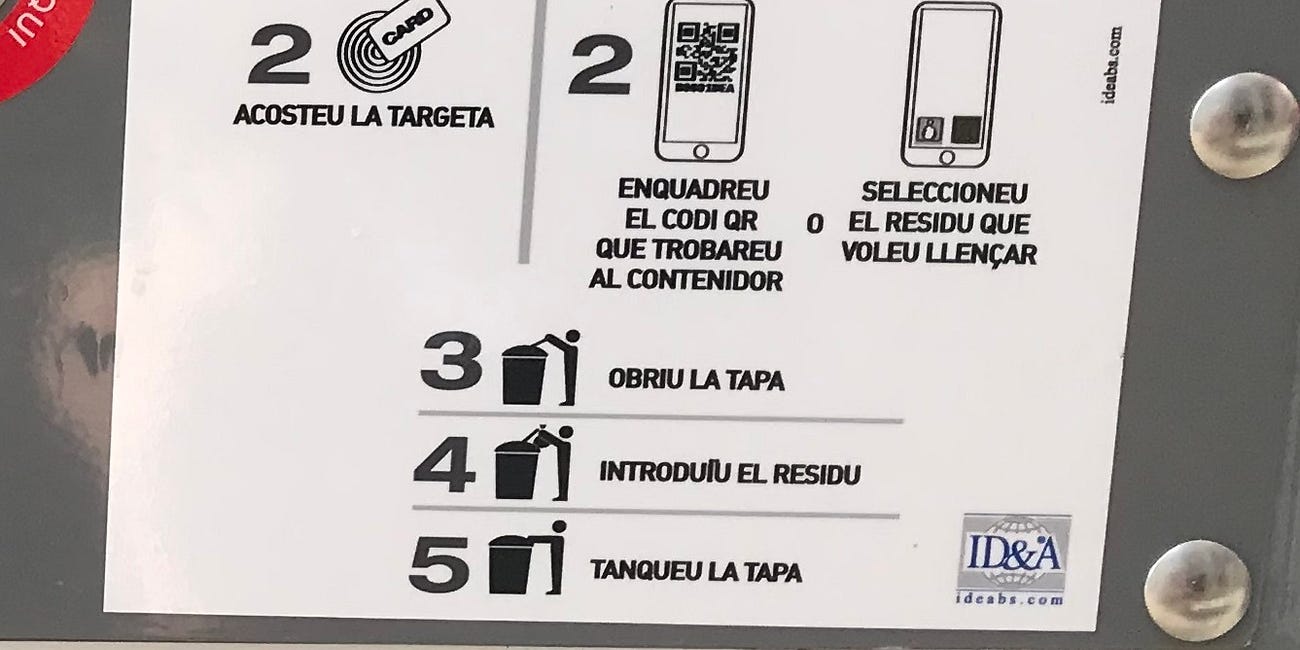 TRASH dumpsters in Europe are starting to REQUIRE mobile/phone app IDENTIFICATION