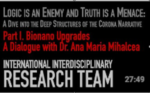 INTERNATIONAL INTERDISCIPLINARY RESEARCH TEAM DOCUMENTARY SERIES: A DIVE INTO THE DEEP STRUCTURES OF THE CORONA NARRATIVE