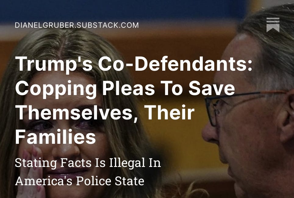 Trump's Co-Defendants: Copping Pleas To Save Themselves, Their Families