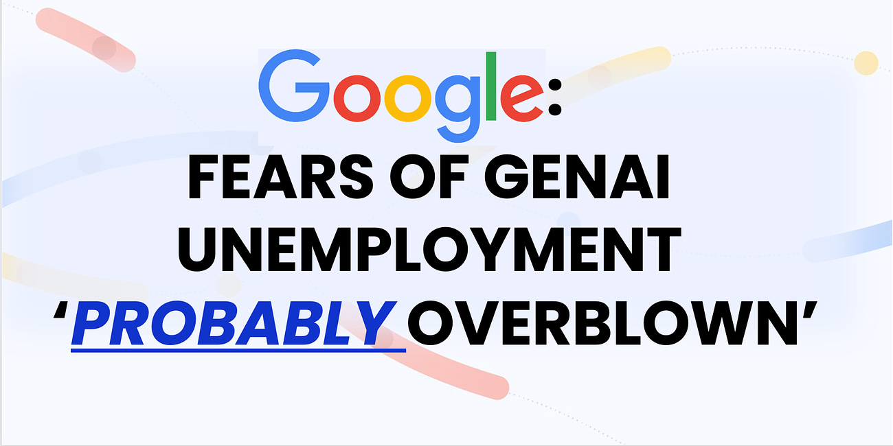 Google: no ‘straight line’ between generative AI and unemployment