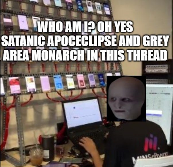 Grey Area Monarch Apoceclipse 2 - Sock Puppet Attack