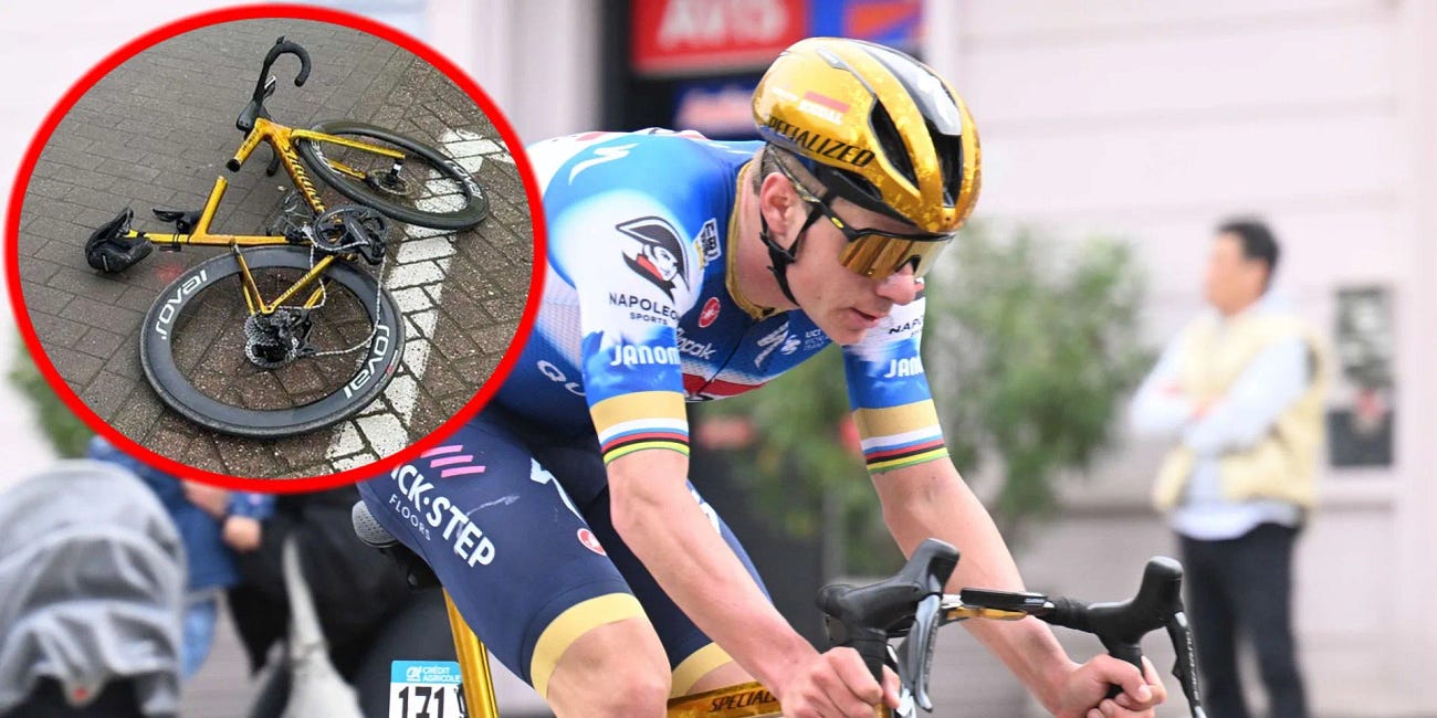 Remco Evenepoel's Dooring
