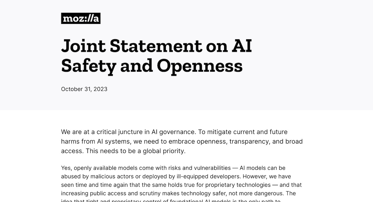 The Push Back Against Generative AI Alarmists and Anti-Open-Source Regulation Has Begun