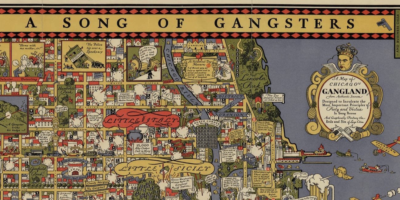 Chicago's Gangland Map and Dictionary (1931)