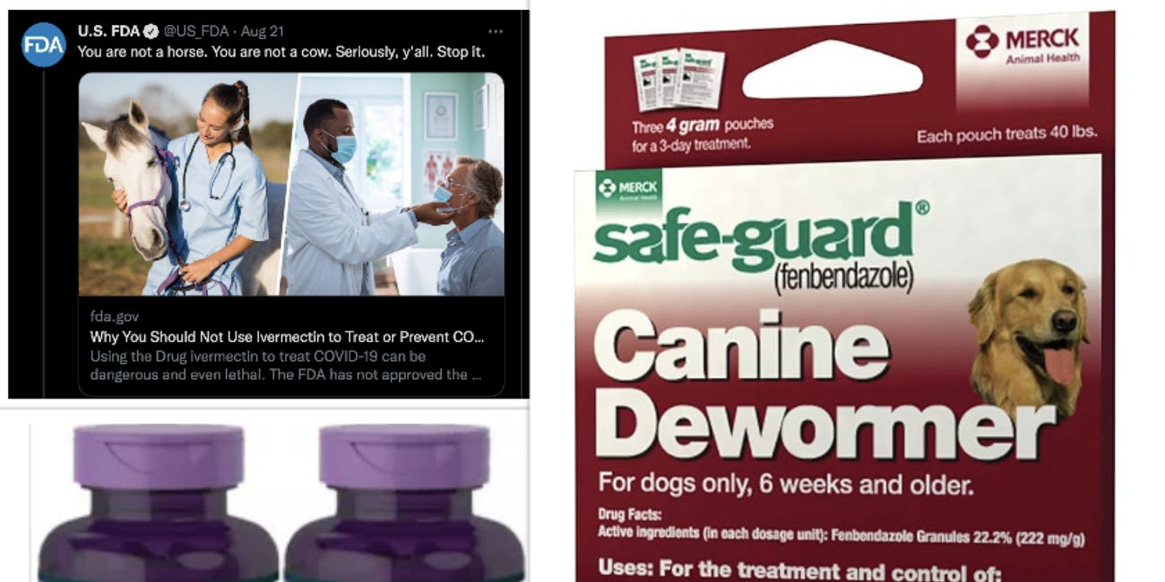 News of Fenbendazole's anti-Cancer effect is getting around, but they still don't get it.