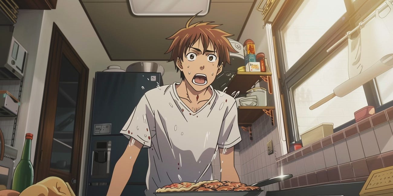 Flipping Okonomiyaki Causes Panic