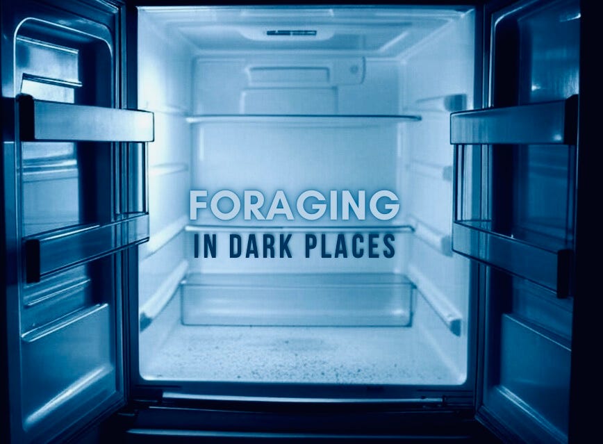 Foraging in Dark Places