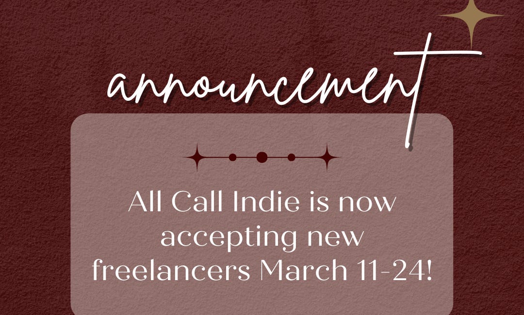 Calling all freelancers!