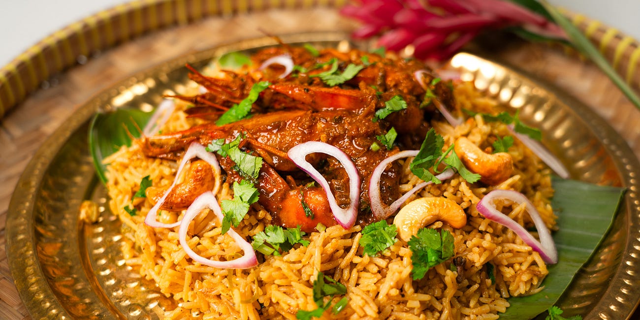 Prawn Biryani - a seafood take on our favourite rice dish!