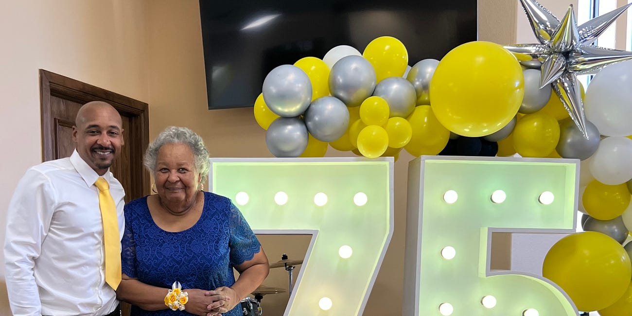 Happy 75th birthday, Mom! 