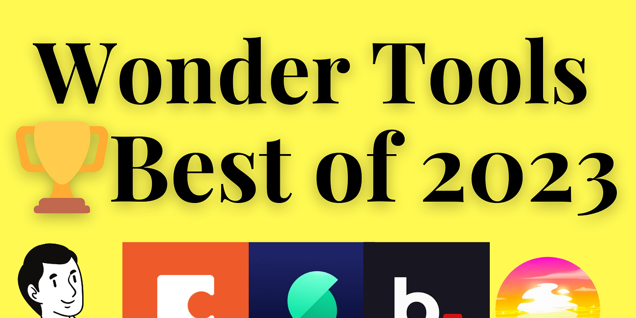 Wonder Tools 🏆 Best of 2023