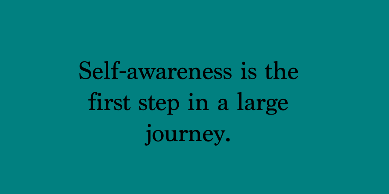 Self-Awareness Is The First Step In A Large Journey