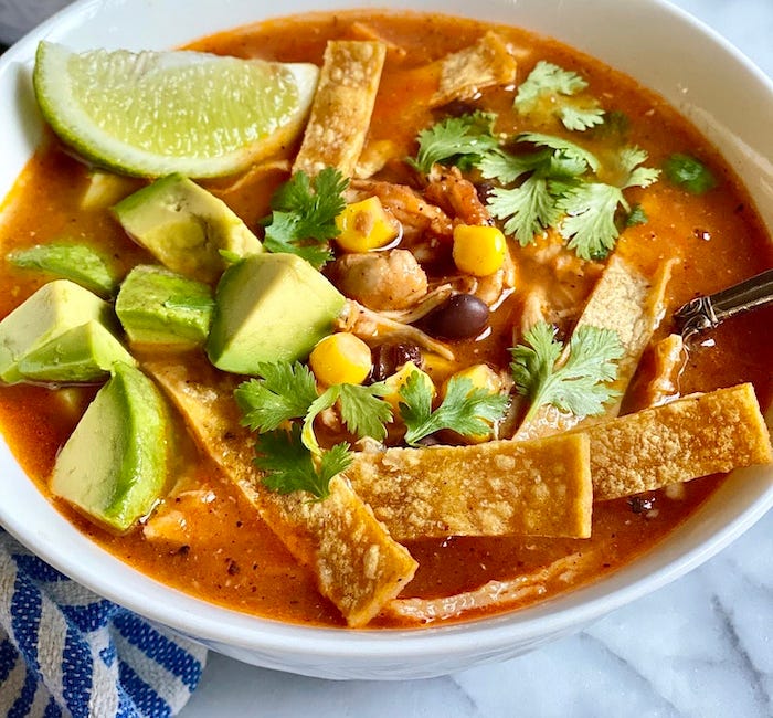 Sopa de Lima (Yucatán-Style Lime Tortilla Soup)