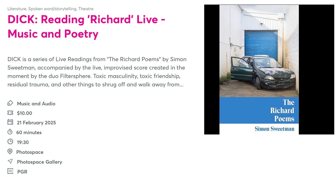 A ticket to “The Richard Show” is a donation to Women’s Refuge 
