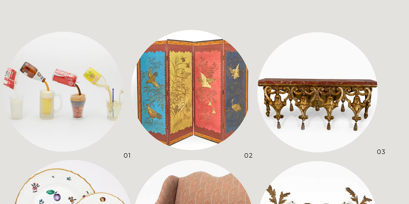 Highlights from three upcoming auctions, including a great cupboard, a dragon wind vane, and a Russian samovar 