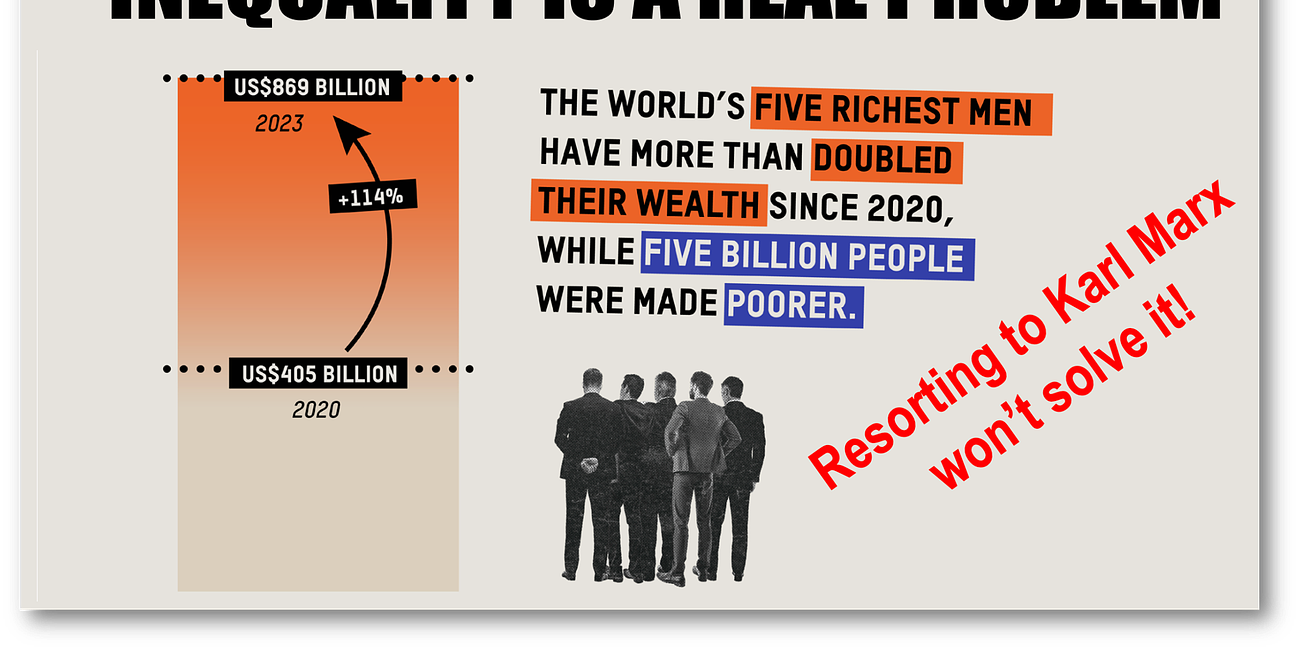 Inequality: A real problem that shouldn't require resorting to Karl Marx to solve. 