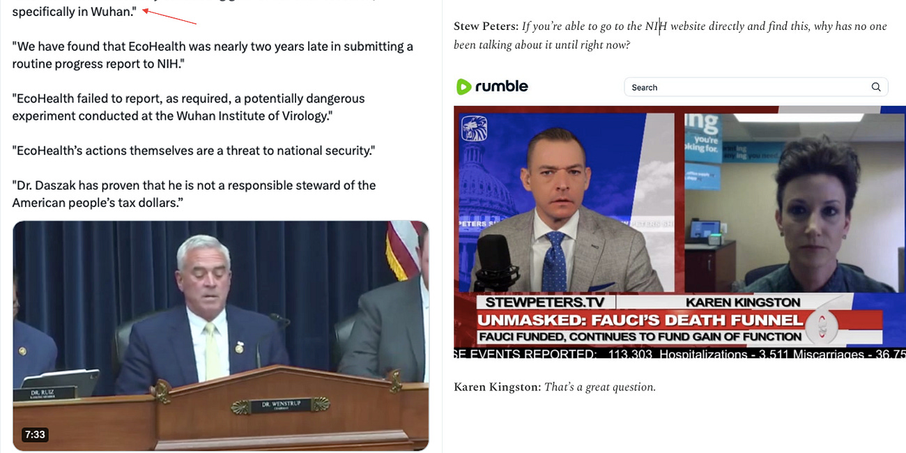 Exposing the NIH/EcoHealth Funding of Wuhan's Gain-of-Function Research