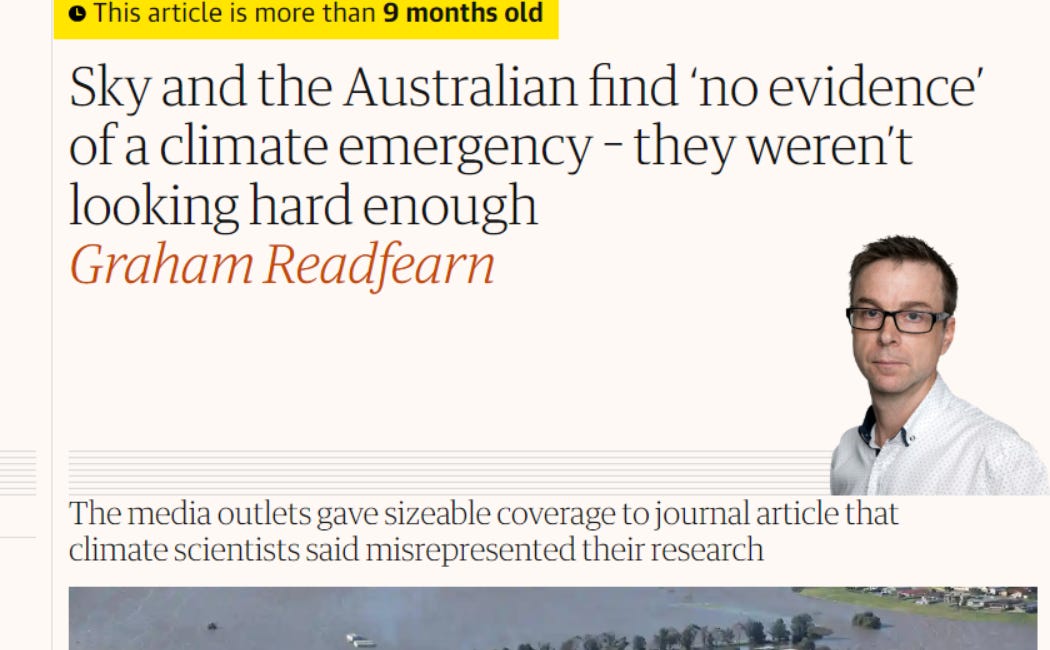 The State Of Climate 'Science': The Guardian Gets A Paper Retracted Which Proves The Non Existence Of The Extreme Weather Climate Crisis They INVENTED In 2019