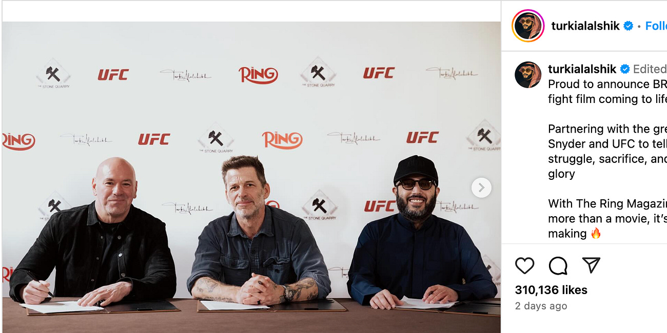 Is Zack Snyder Ready to Work for Dana White & Turki Alalshikh?